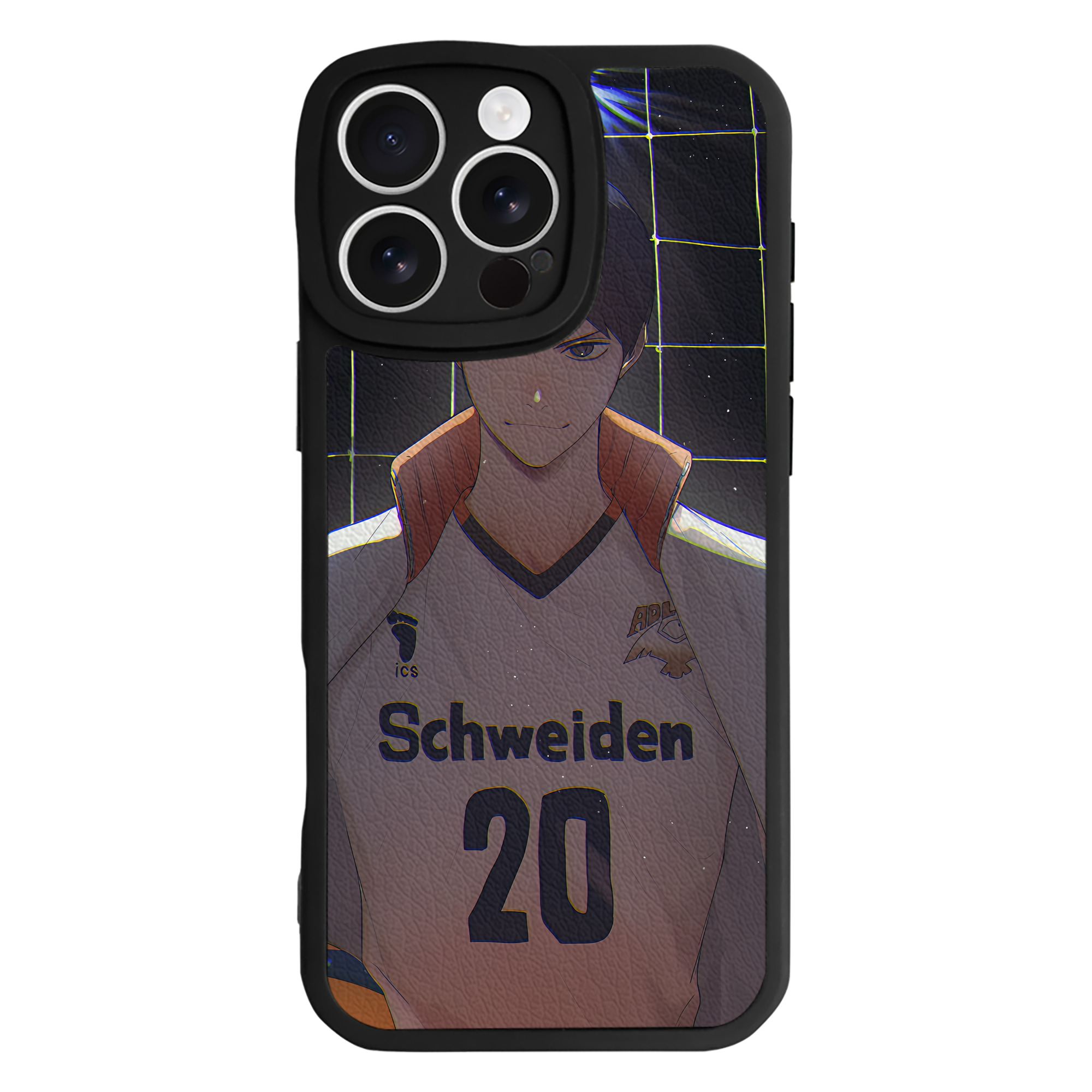 （画像用） ハイキュー!! Haikyu!! 【iPhone 16シリーズ対応】シリコンスマホケース（レザー調） 材質：シリコン